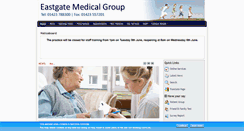 Desktop Screenshot of eastgatemedicalgroup.co.uk